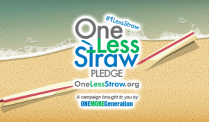 Plastic Straw on Beach pollution